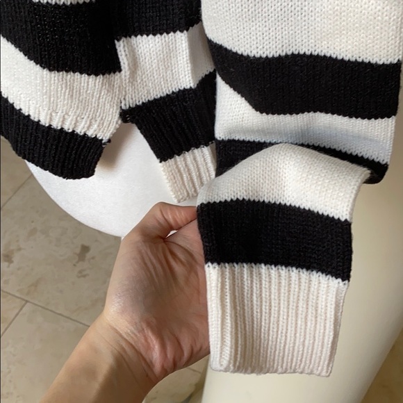 Divided Stripe Sweater - Picture 2 of 4